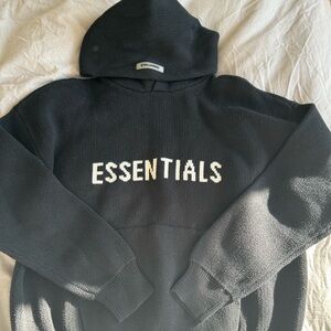 Black Essentials Hoodie